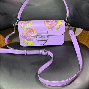 Coach Sholderbag Lavender Floral Crossbody Bag Never worn!!!